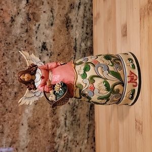 Jim Shore 2008 Heartwood Creek Angel Figurine July Birthstone